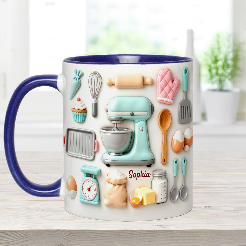 J'adore pâtisser - Mug et sous-verre personnalisés sur le thème de la pâtisserie
