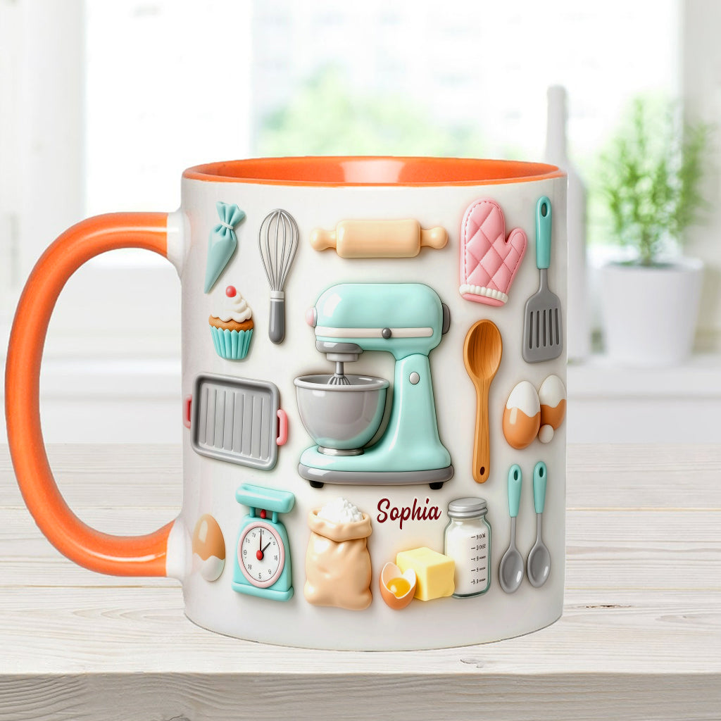 J'adore pâtisser - Mug et sous-verre personnalisés sur le thème de la pâtisserie