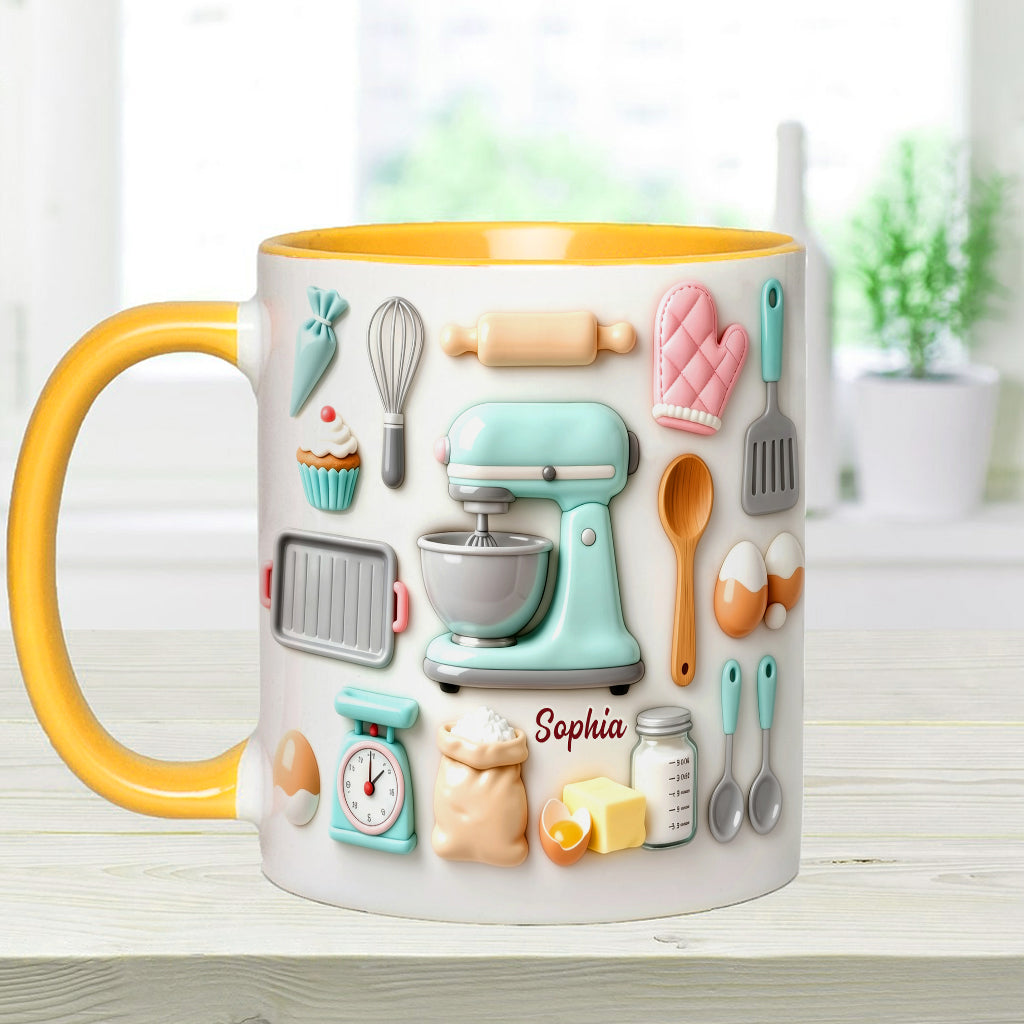 J'adore pâtisser - Mug et sous-verre personnalisés sur le thème de la pâtisserie