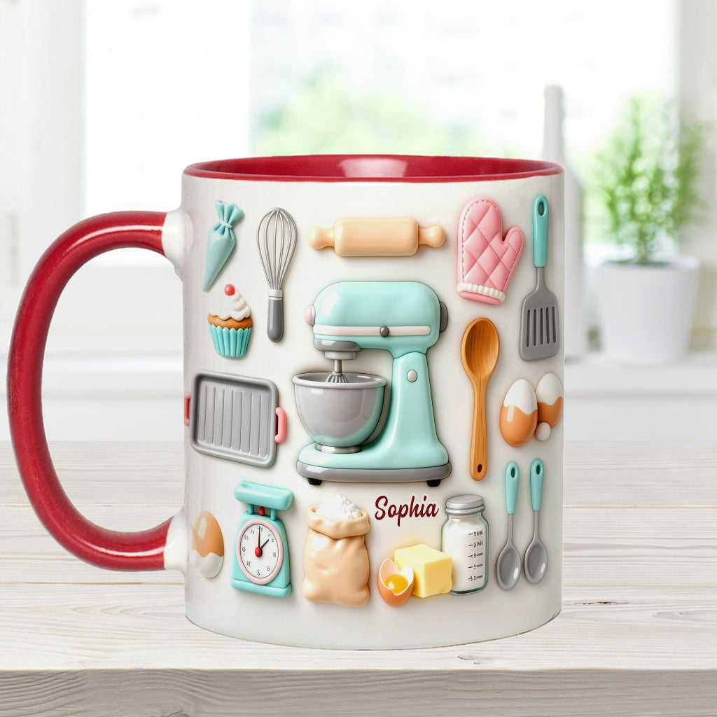 J'adore pâtisser - Mug et sous-verre personnalisés sur le thème de la pâtisserie