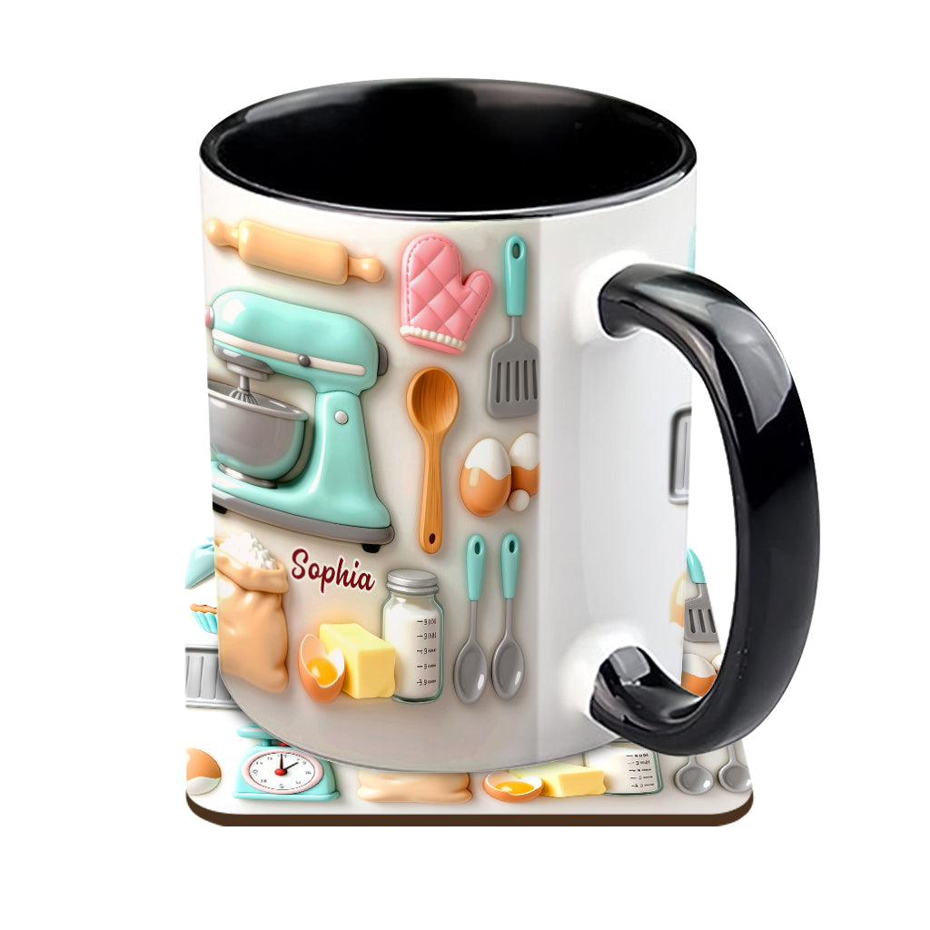 J'adore pâtisser - Mug et sous-verre personnalisés sur le thème de la pâtisserie