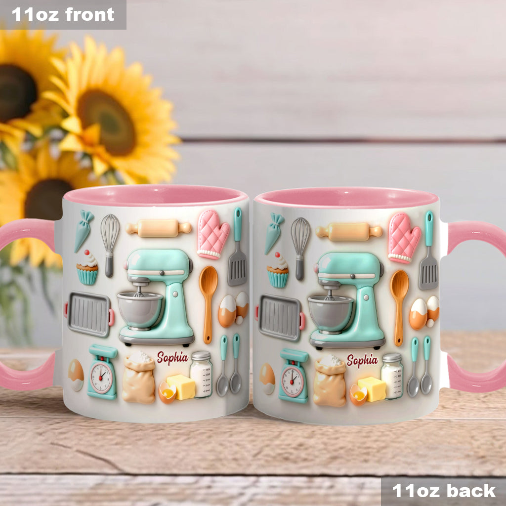 J'adore pâtisser - Mug et sous-verre personnalisés sur le thème de la pâtisserie