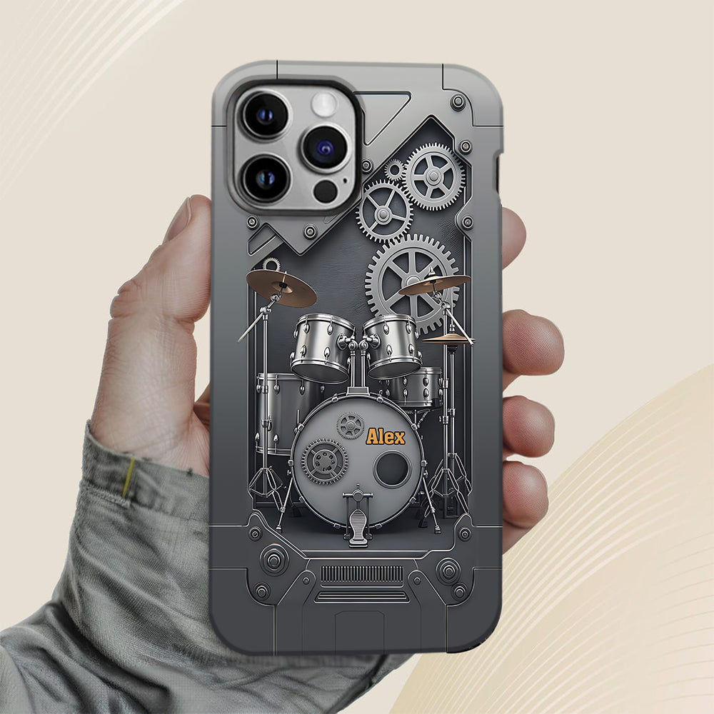 Vie de batteur - Coque de téléphone personnalisée avec impression intégrale pour batteur