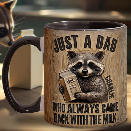 Papa est revenu avec le lait - Mug personnalisé « Papa est revenu avec le lait »