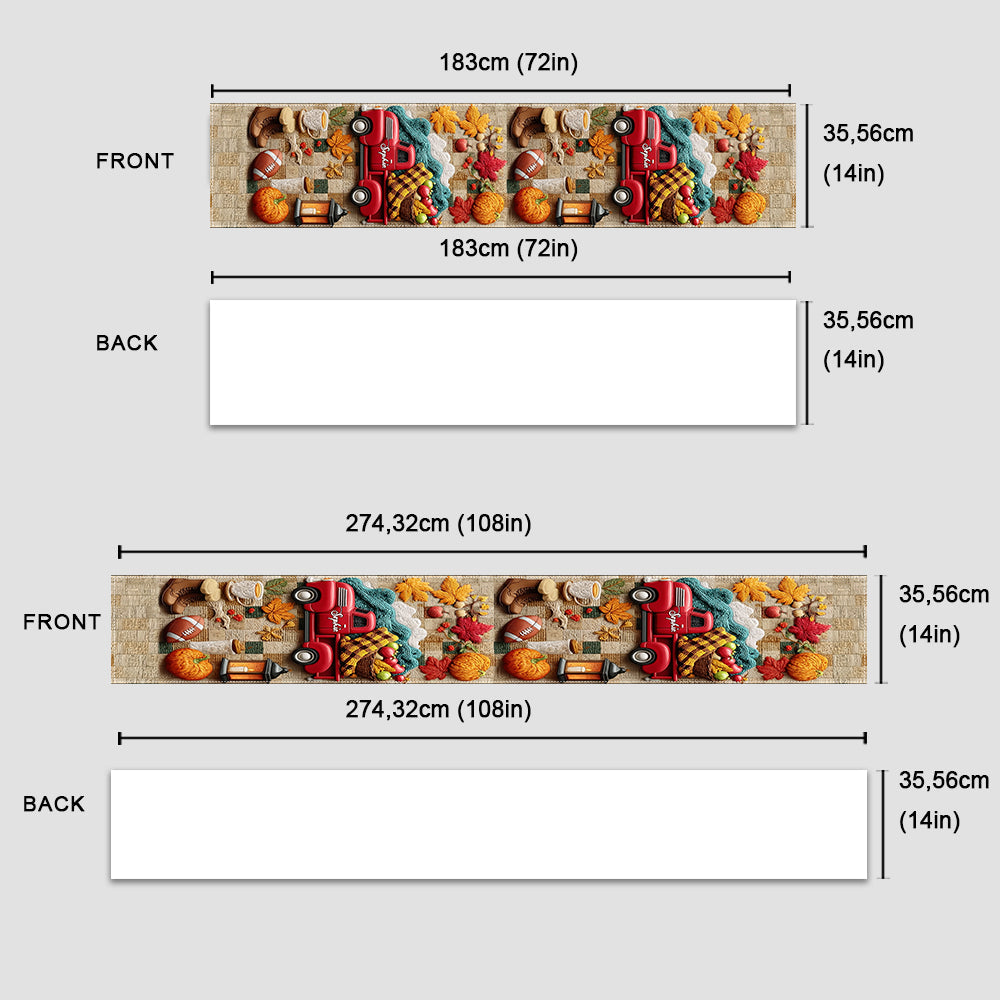 C'est la saison ! - Chemin de table d'automne personnalisé
