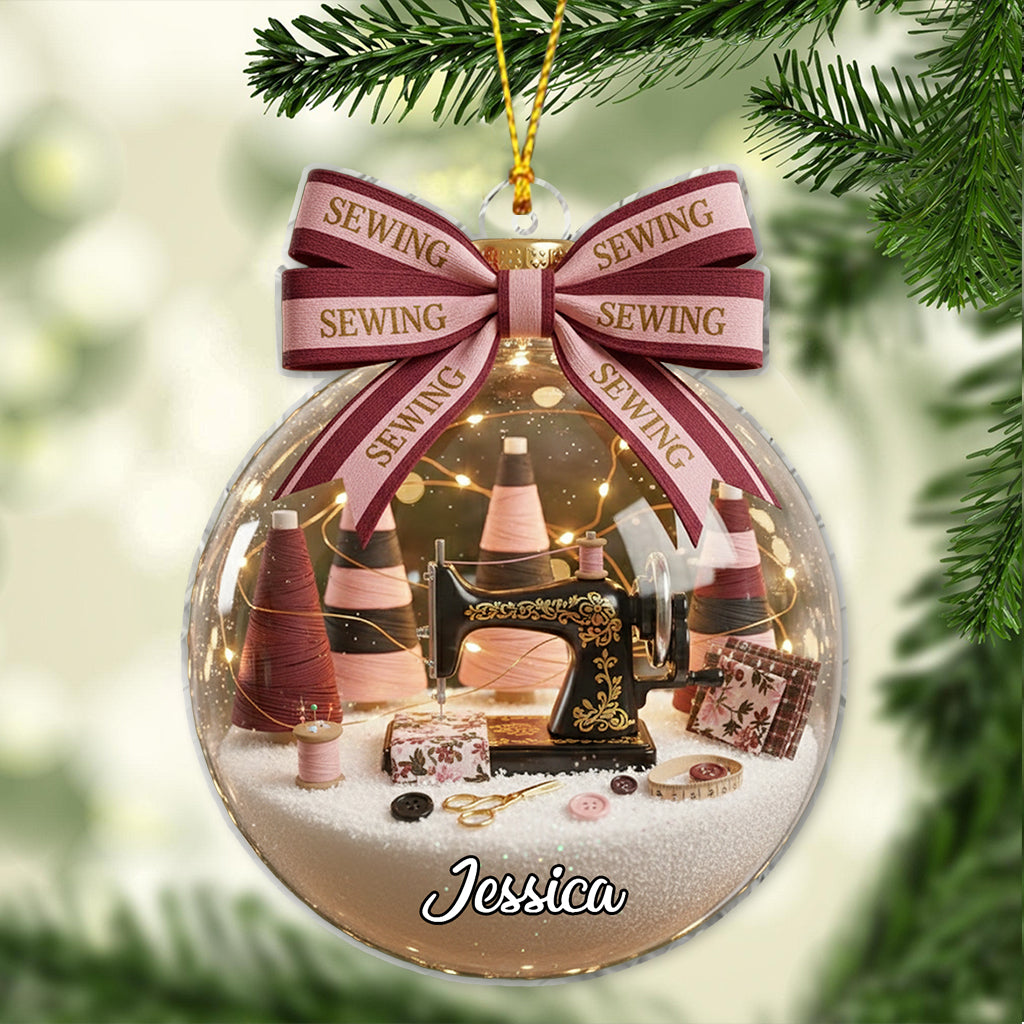 Sewing Lovers - Personalized Sewing Ornament