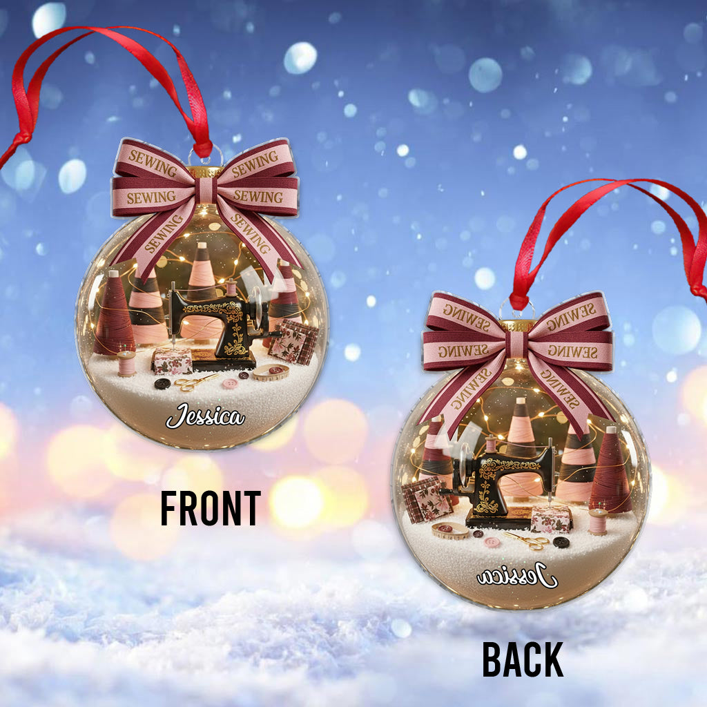 Sewing Lovers - Personalized Sewing Ornament