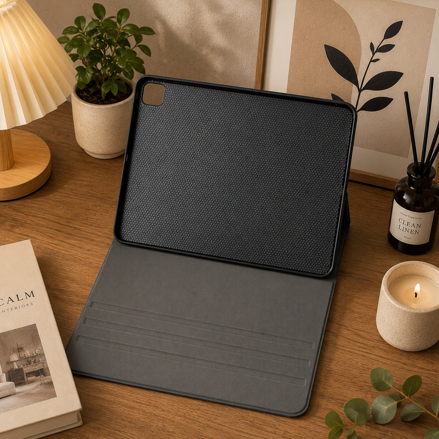 Custom Alphabet, Any Photo - Personalized Teacher Tablet Cover With Pen Slot