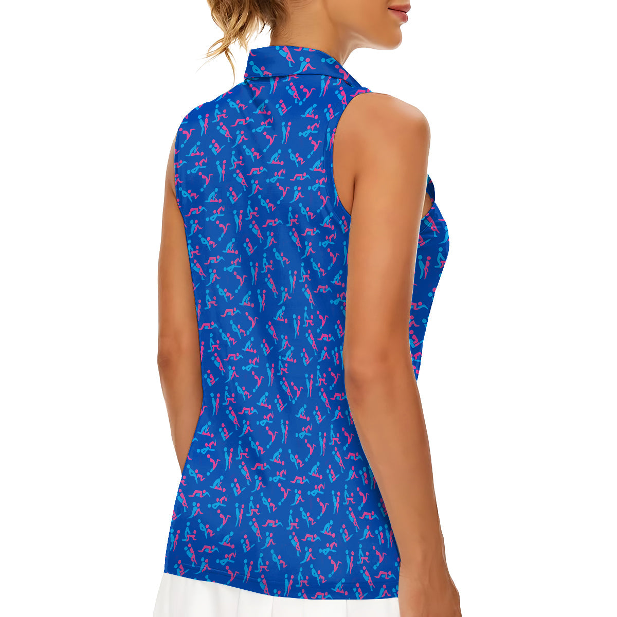 Cadeau amusant pour elle - Polo sans manches personnalisé pour couple