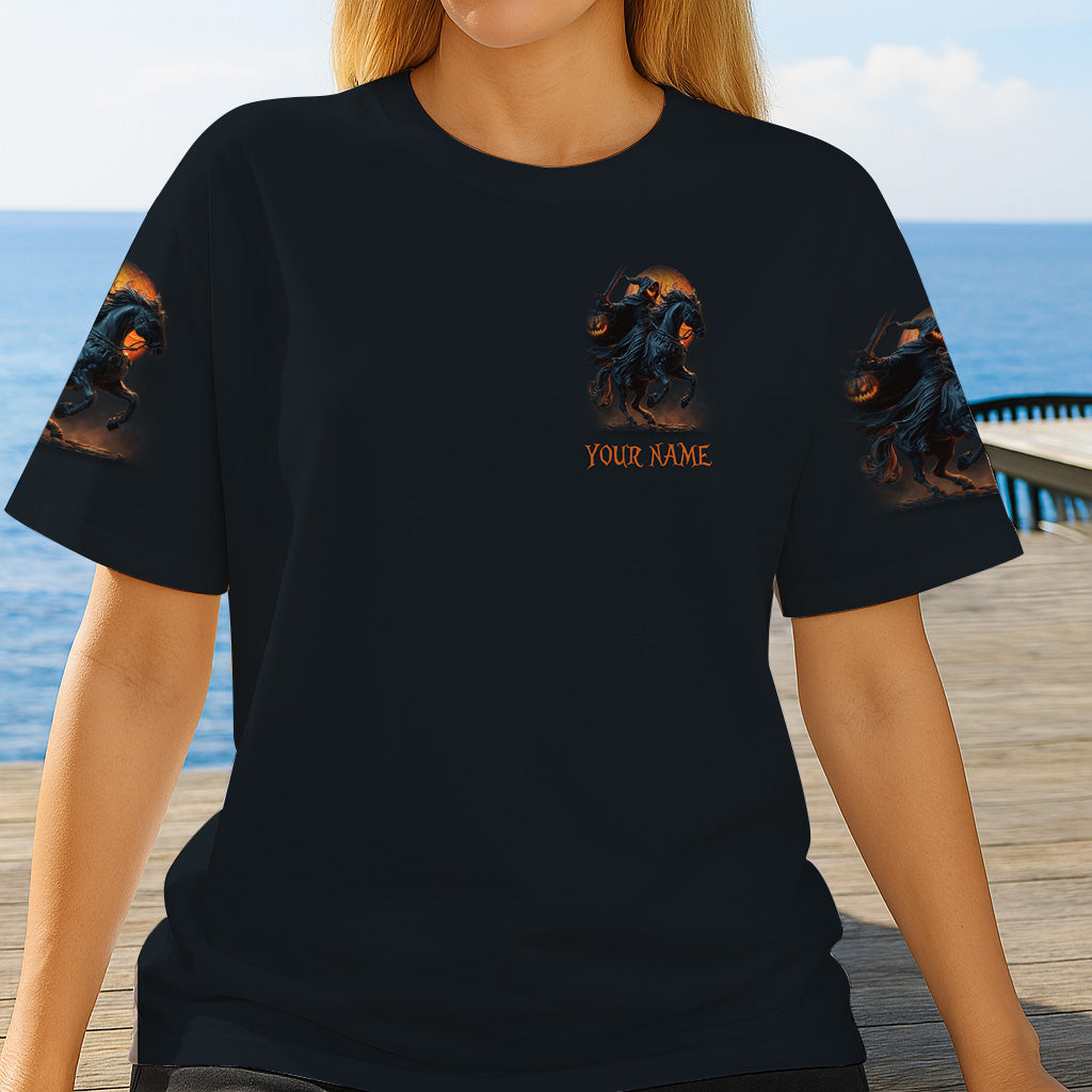 Bonjour les ténèbres - T-shirt personnalisé avec crâne intégral