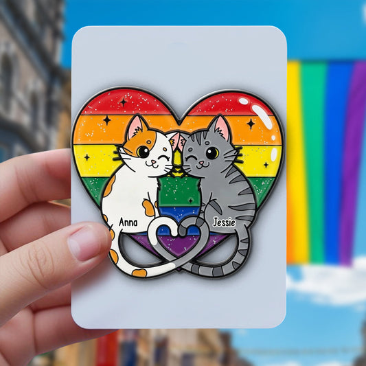 Love Is Love - Personalized LGBT Support Pin