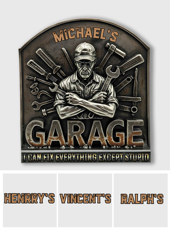 I Can Fix Everything - Personalized Mechanic Cut Metal Sign