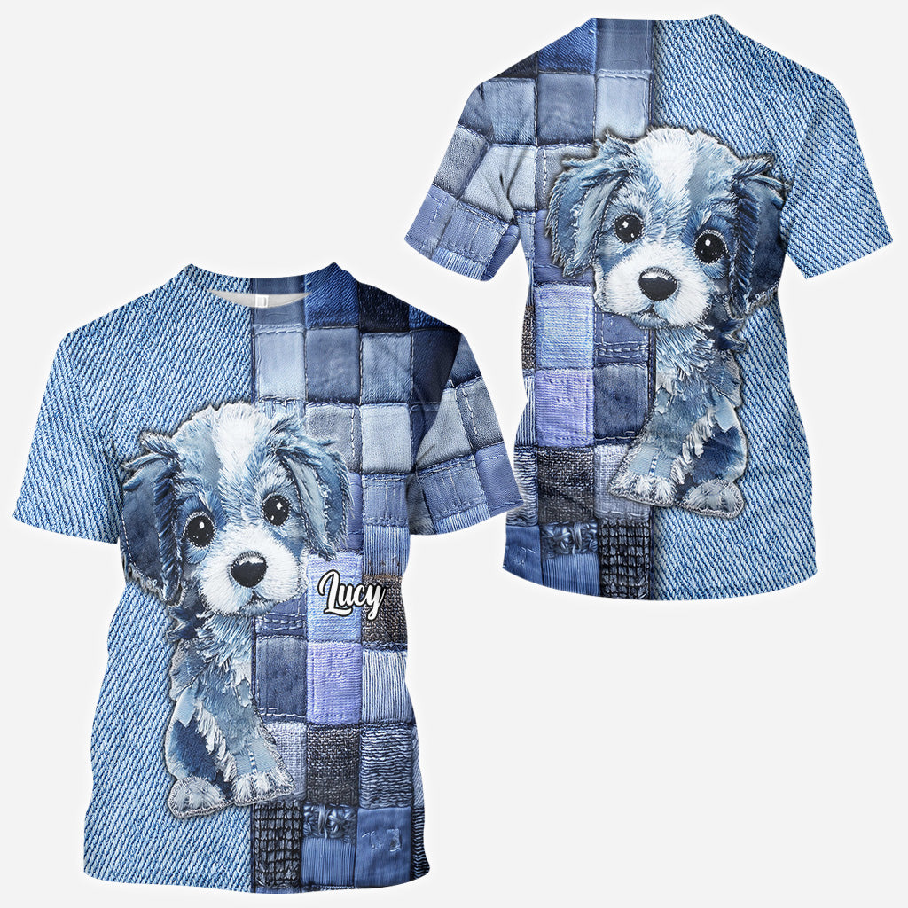T-shirt personnalisé « J’adore les Golden Retrievers » avec motif chien.