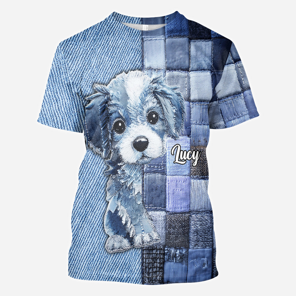 T-shirt personnalisé « J’adore les Golden Retrievers » avec motif chien.