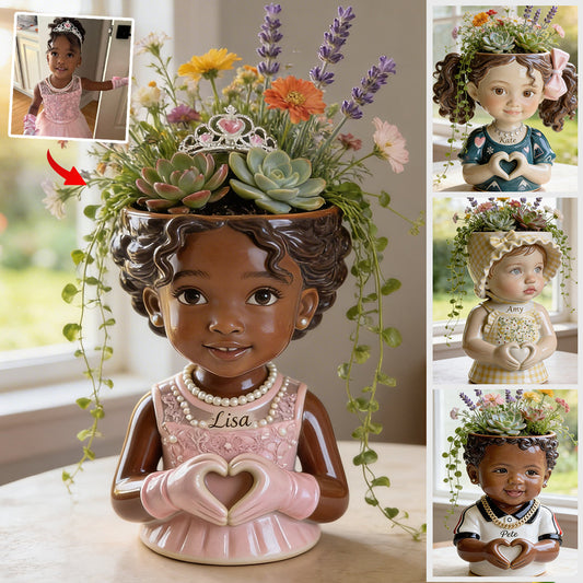 Any Kid Photo - Personalized Kid Acrylic Pot