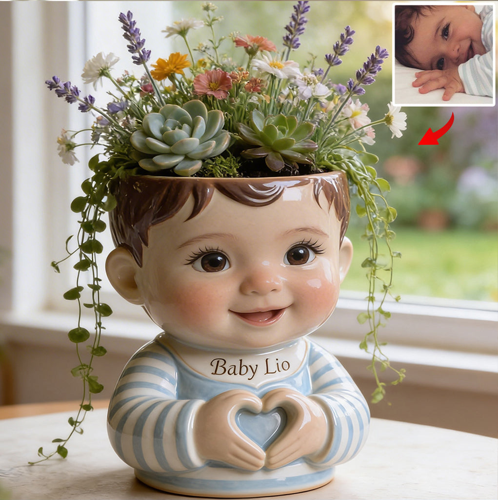 Any Kid Photo - Personalized Kid Acrylic Pot