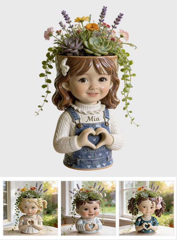 Any Kid Photo - Personalized Kid Acrylic Pot