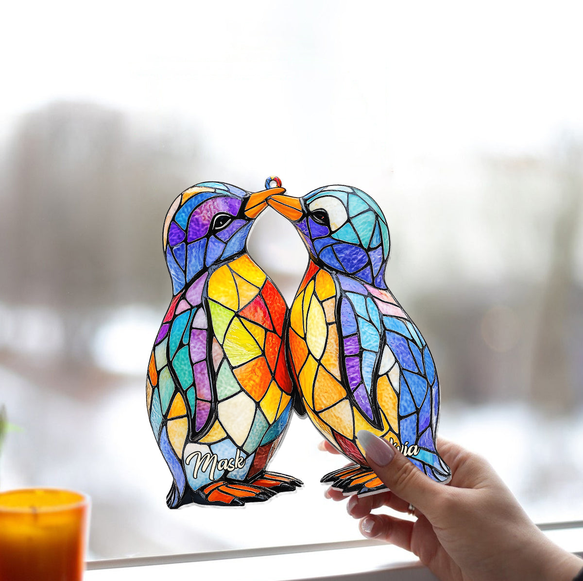 You Are My Penguin - Personalized Penguin Lover Window Hanging Suncatcher Ornament