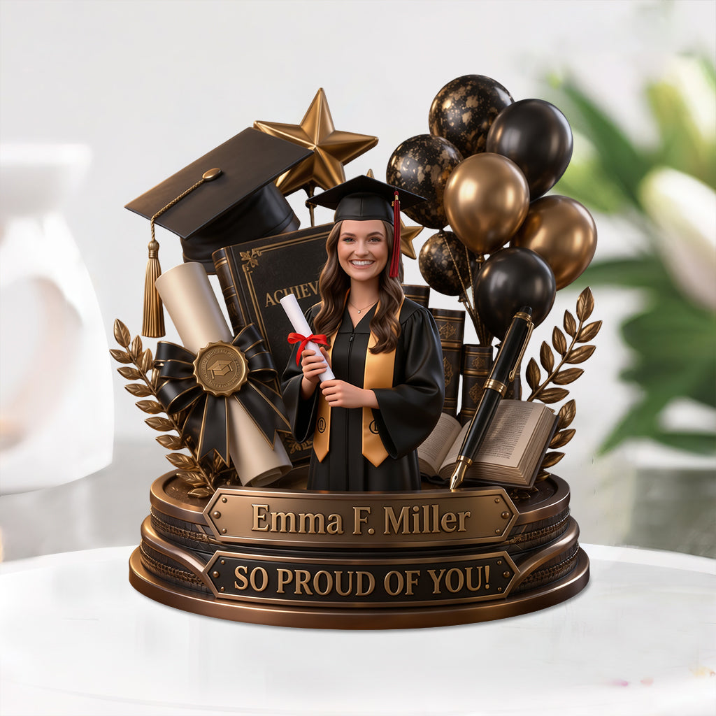 Plaque Acrylique Personnalisée - Félicitations Personnalisées pour Graduation