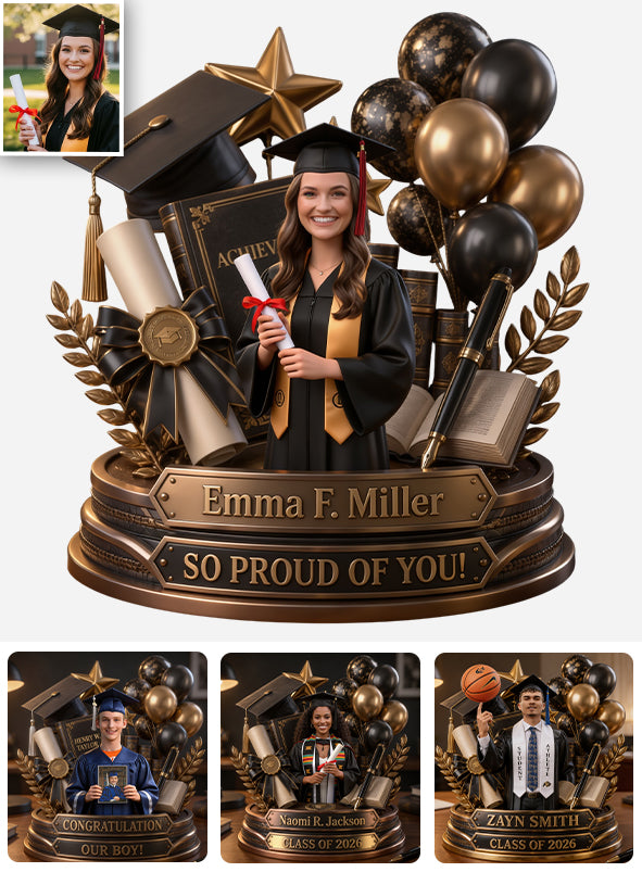 Plaque Acrylique Personnalisée - Félicitations Personnalisées pour Graduation