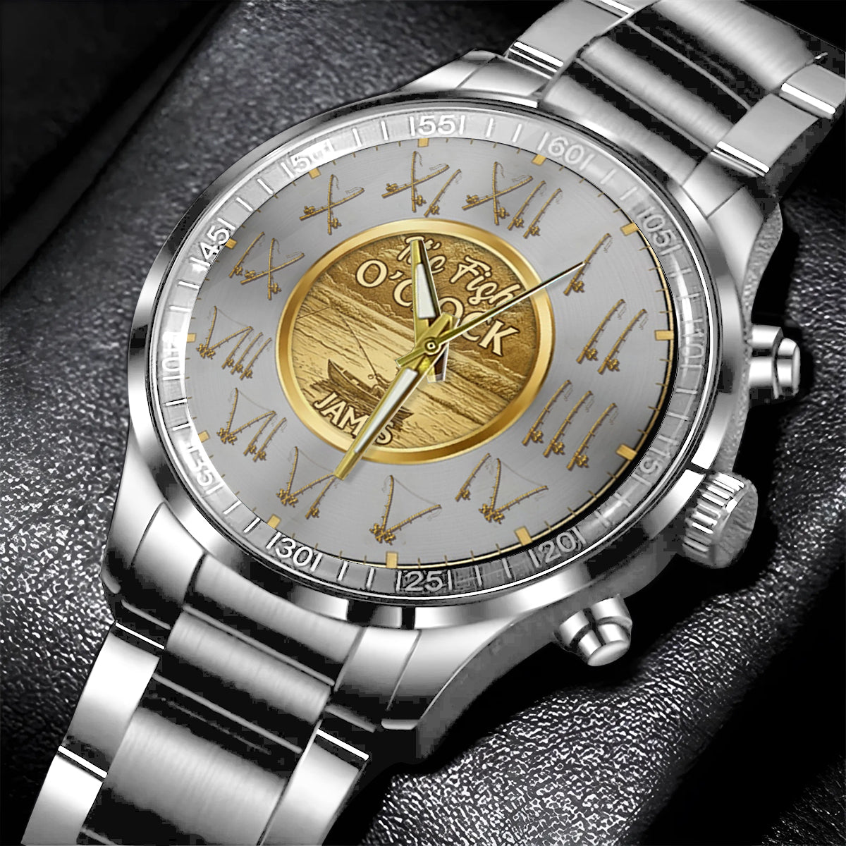 C'est l'heure du poisson ! - Montre de pêche personnalisée