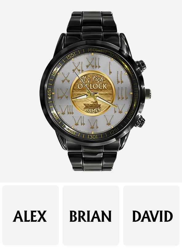 C'est l'heure du poisson ! - Montre de pêche personnalisée