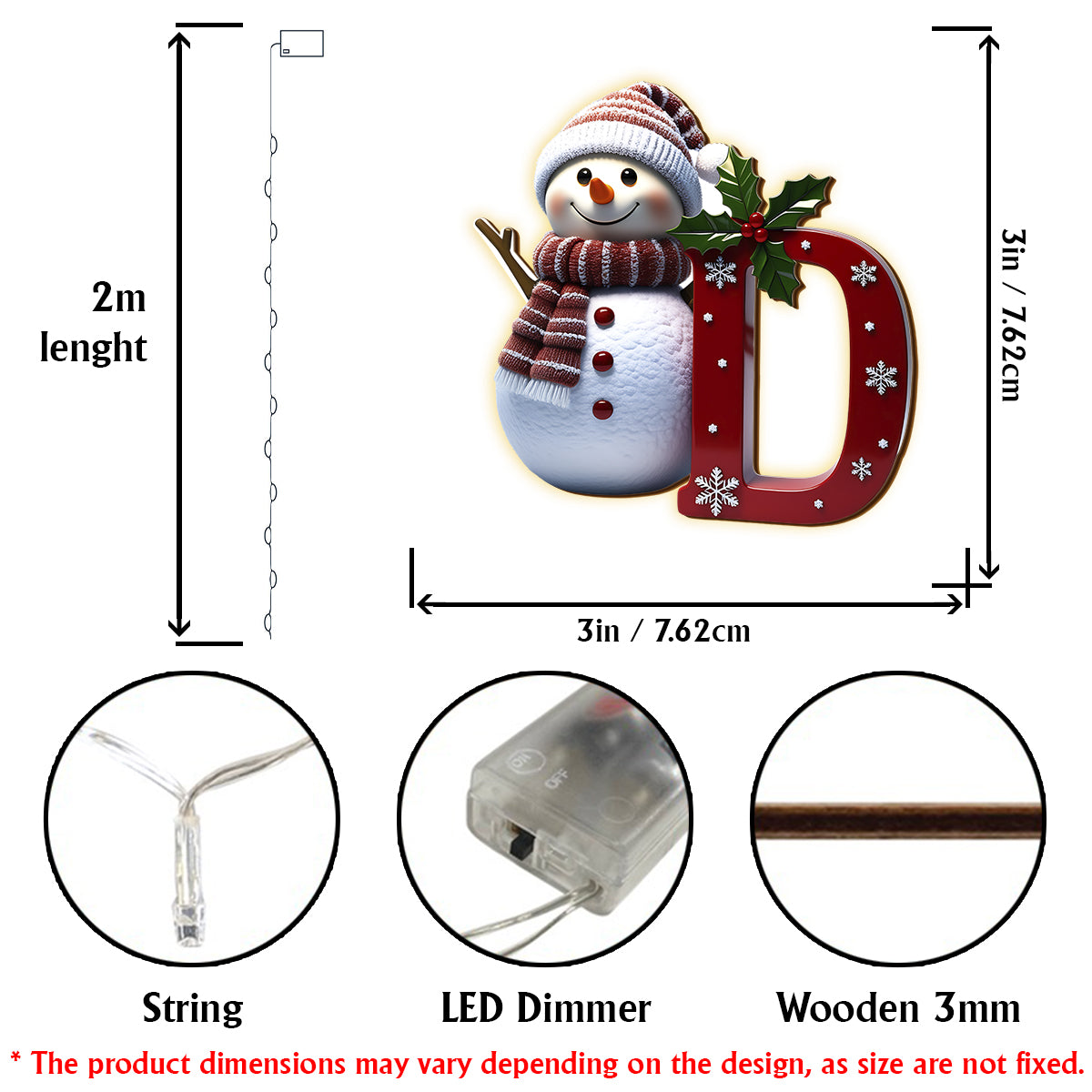 Famille heureuse - Guirlandes lumineuses personnalisées pour la famille