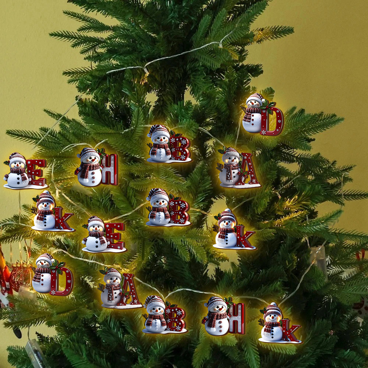 Famille heureuse - Guirlandes lumineuses personnalisées pour la famille