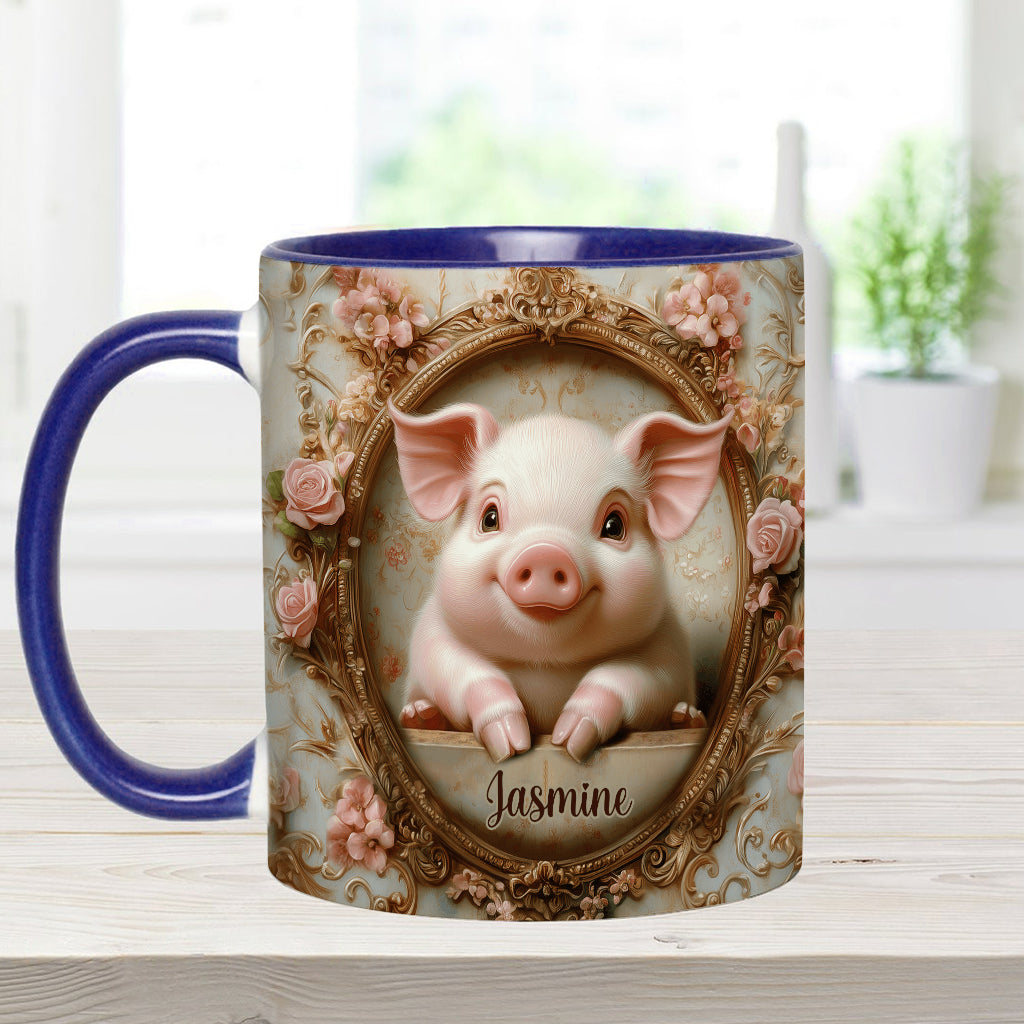 Cute Pigs - Personalized Pig Lover Accent Mug