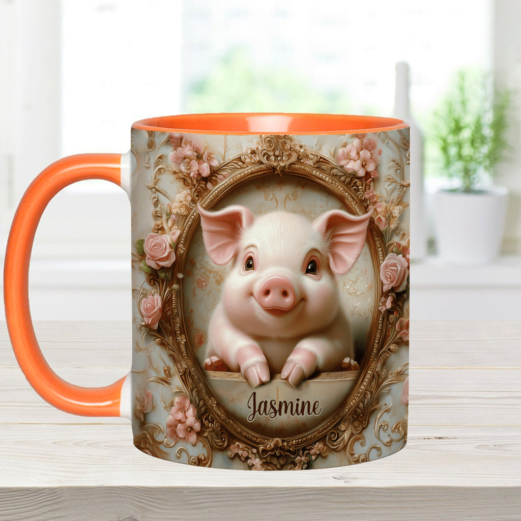 Cute Pigs - Personalized Pig Lover Accent Mug