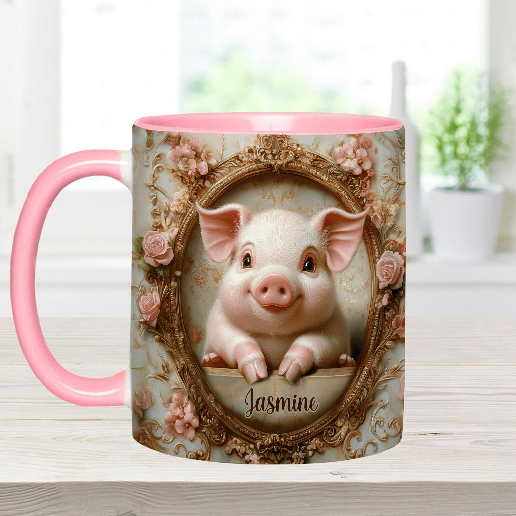 Cute Pigs - Personalized Pig Lover Accent Mug