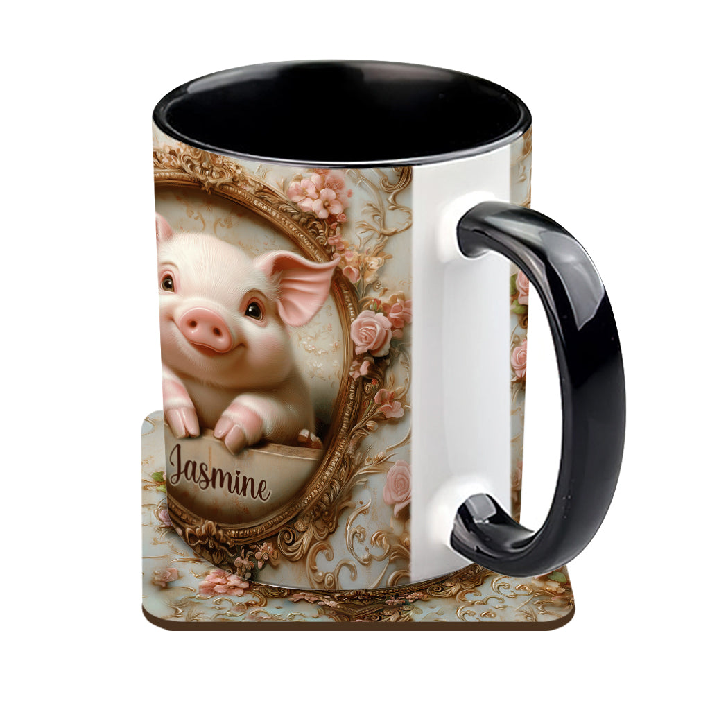 Cute Pigs - Personalized Pig Lover Accent Mug