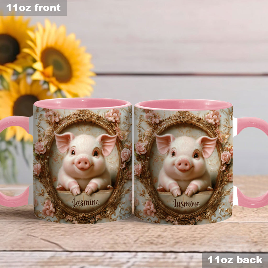 Cute Pigs - Personalized Pig Lover Accent Mug