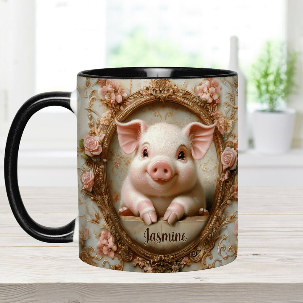 Cute Pigs - Personalized Pig Lover Accent Mug