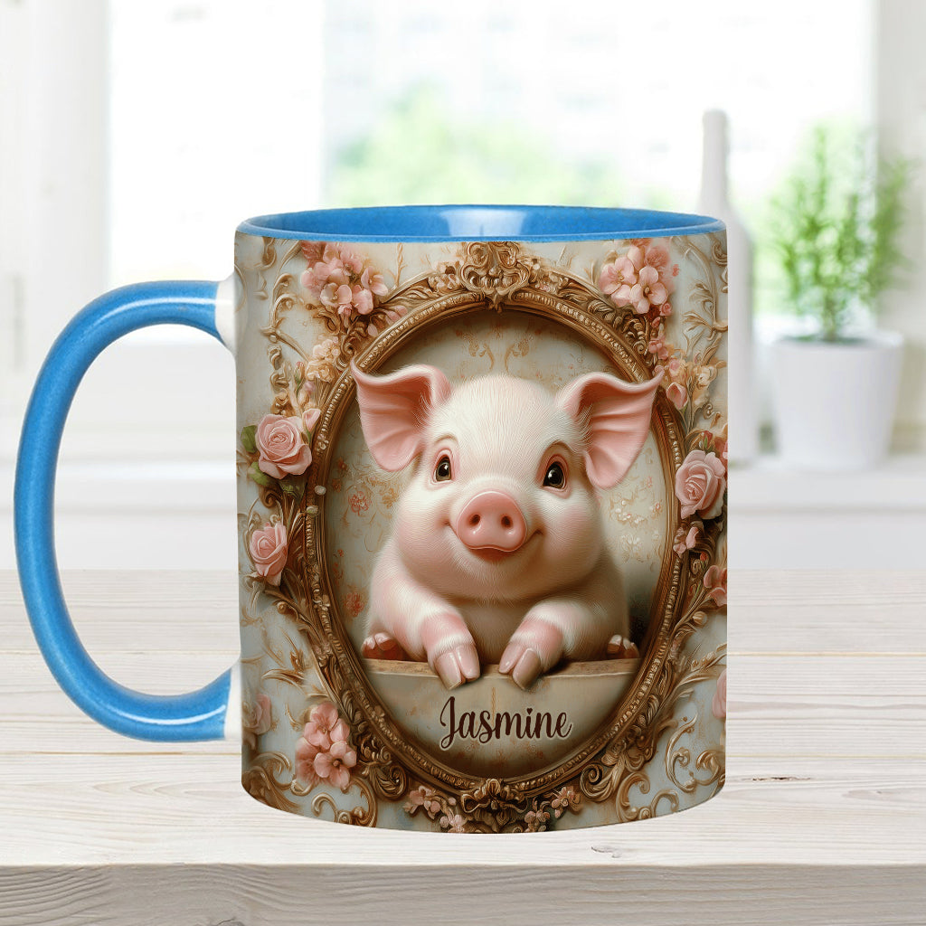 Cute Pigs - Personalized Pig Lover Accent Mug