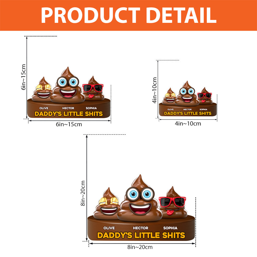 Les petits cons de papa - Plaque acrylique personnalisée pour papa