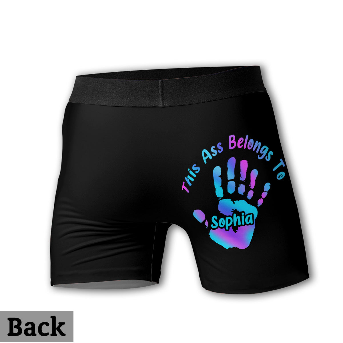 This Ass Is Taken Gift For Her Or Him - Personalized Couple Women Briefs & Men Boxer Briefs