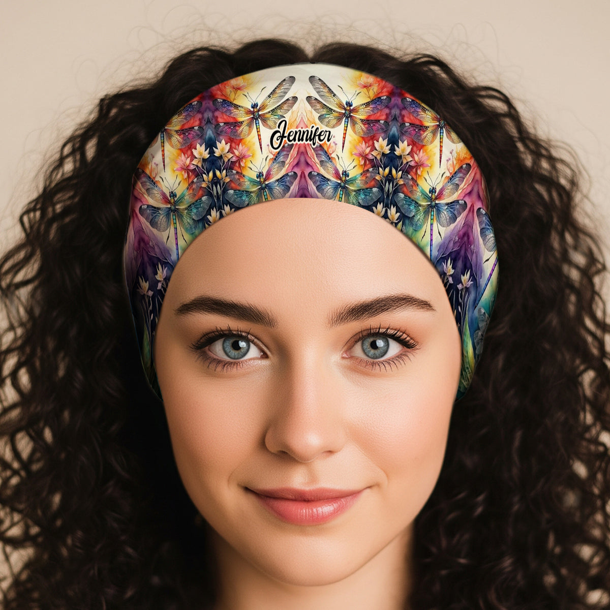Love Dragonfly - Bandeau/Turban unisexe personnalisé avec motif libellule