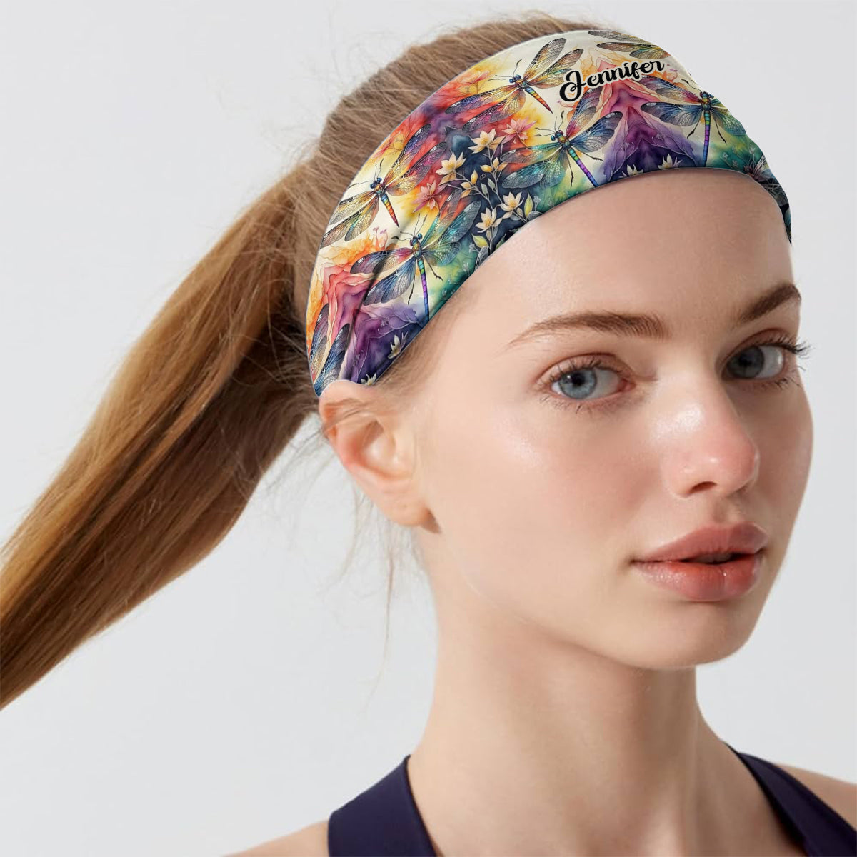 Love Dragonfly - Bandeau/Turban unisexe personnalisé avec motif libellule