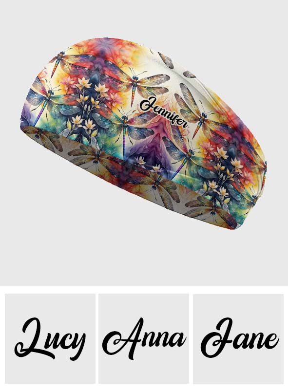 Love Dragonfly - Bandeau/Turban unisexe personnalisé avec motif libellule
