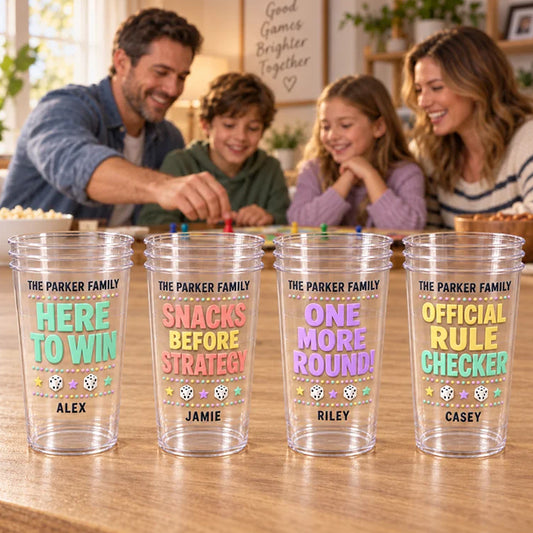 Une Tasse Personnalisée - Famille en Verre Givré