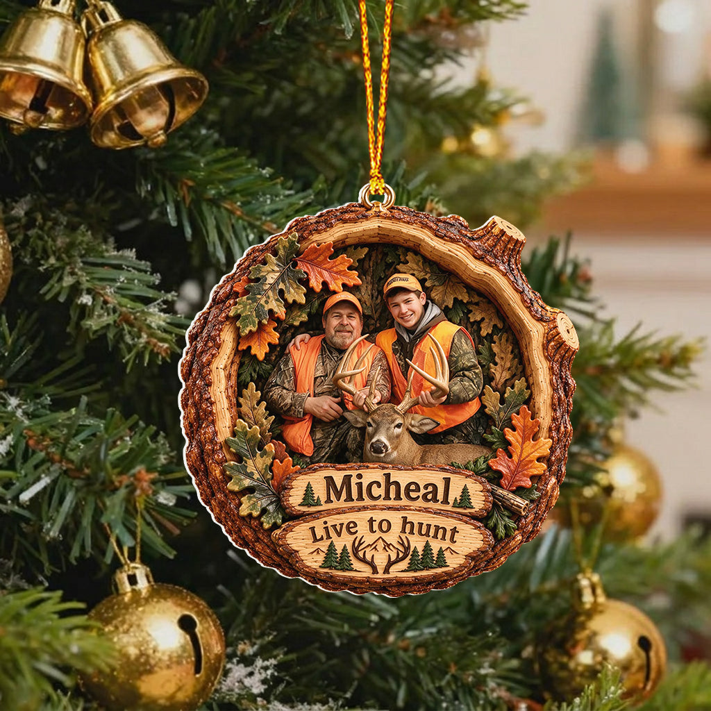 Hunter Gift, Christmas Decor - Personalized Hunting Premium 3D Ornament