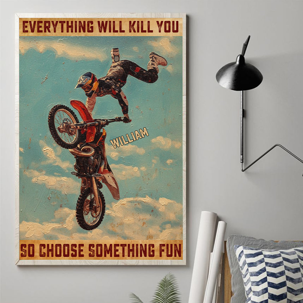 Tableau vintage style rétro - Toile et affiche personnalisées avec cheval