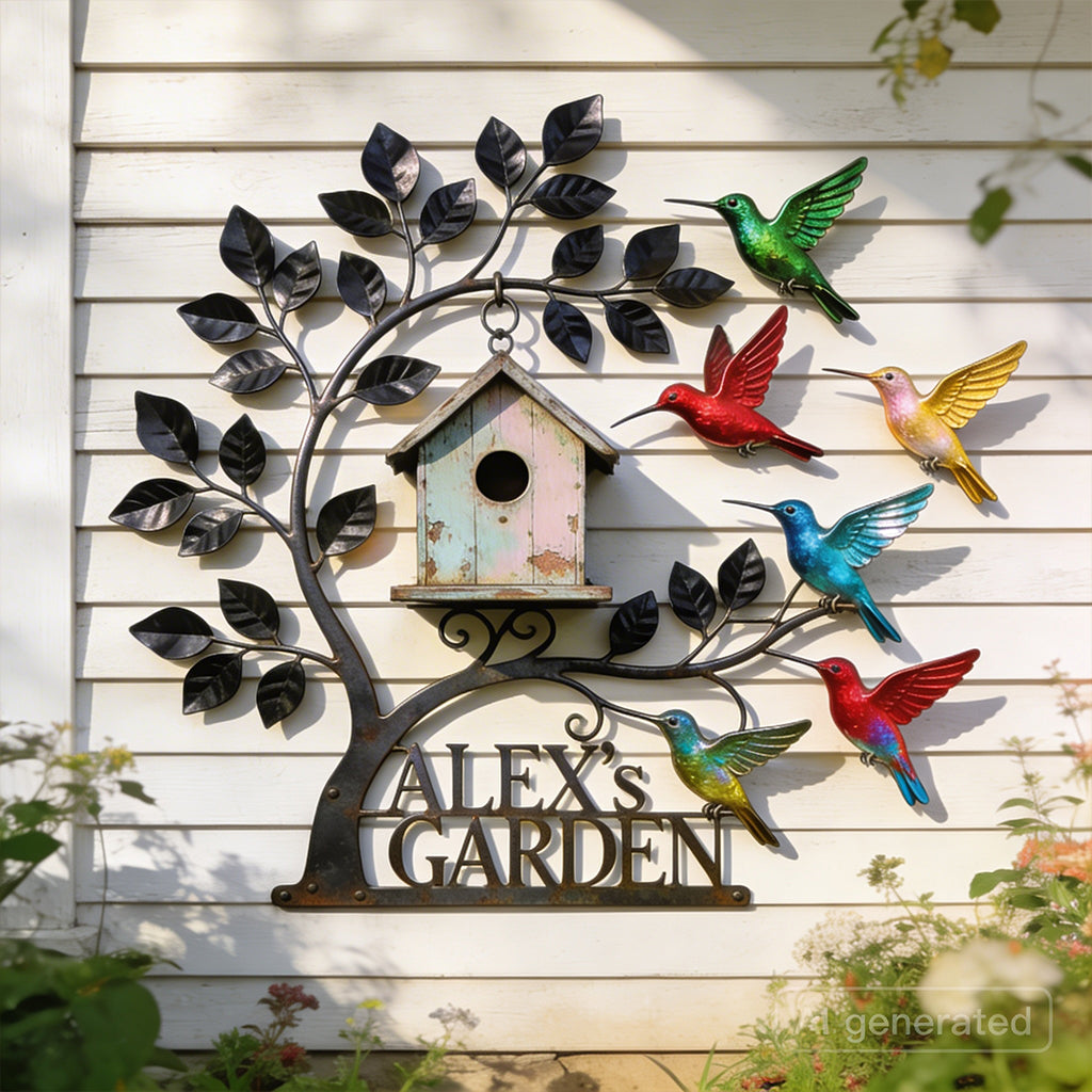 Welcome To My Garden - Personalized Gardening Cut Metal Sign