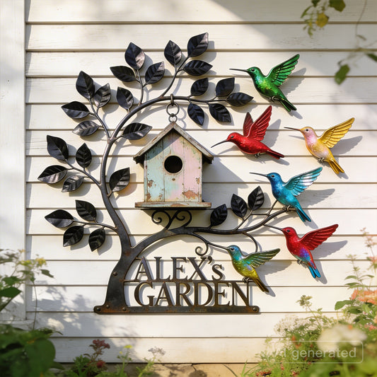 Welcome To My Garden - Personalized Gardening Cut Metal Sign