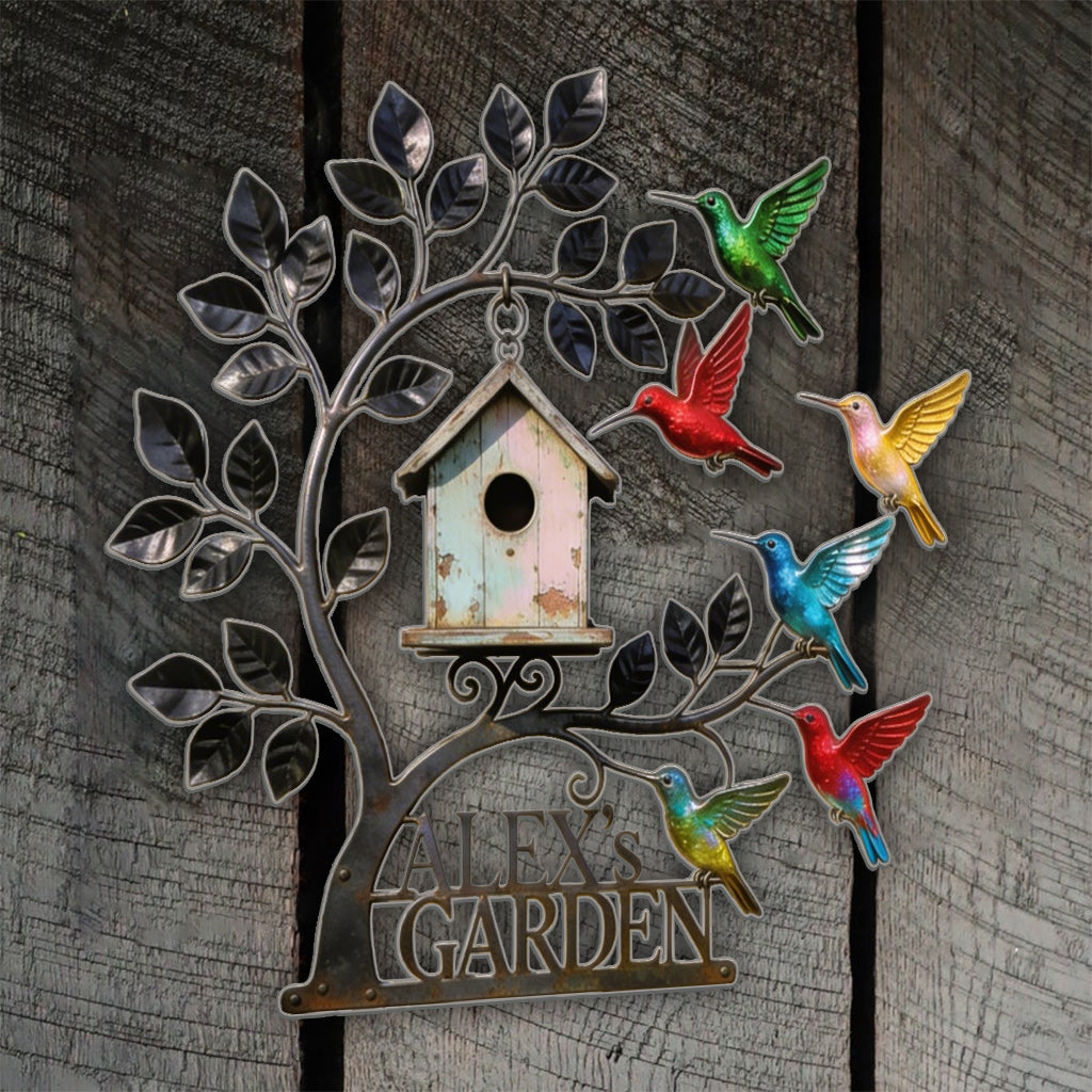 Welcome To My Garden - Personalized Gardening Cut Metal Sign