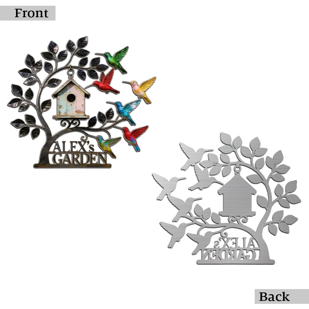 Welcome To My Garden - Personalized Gardening Cut Metal Sign