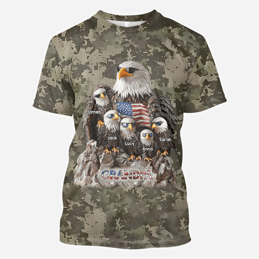 Strong Papa - Personalized Father All Over Shirt