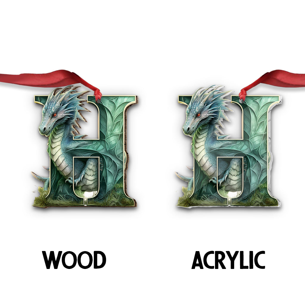 Dragon Letter - Personalized Dragon Ornament