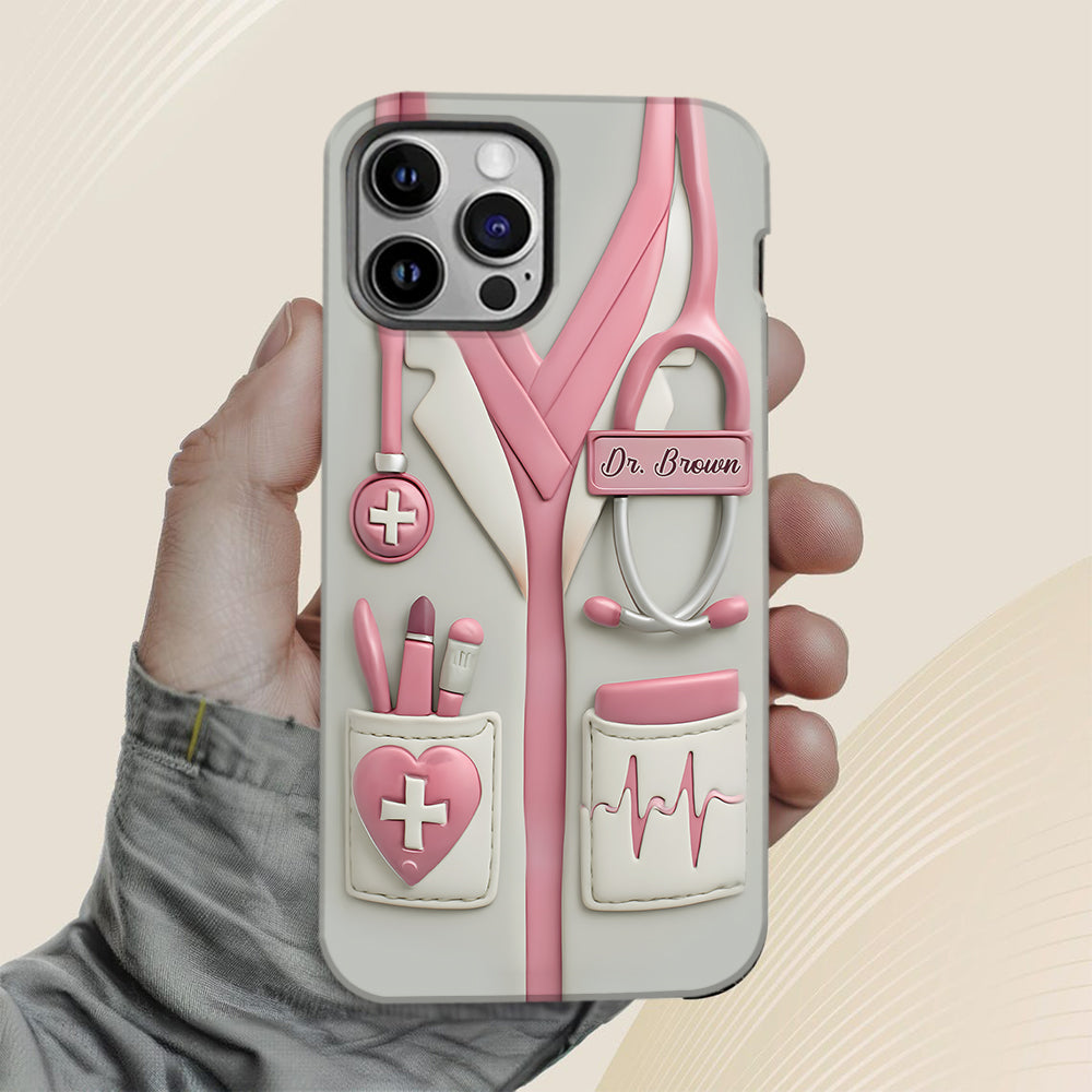 Celebrate Everyday Heroes With Medical Professional Gifts - Personalized Nurse Full Print Phone Case